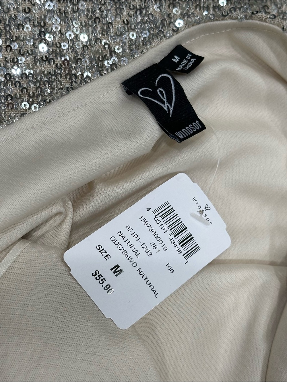 NWT Windsor Gimme The Glitz Sequin Midi Dress - Picture 3 of 3